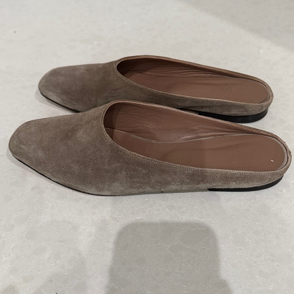 Maryam Nassir Zadeh Taupe Suede Mules - Picture 2 of 4